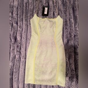 CLEAR HALTER NECK MINI DRESS